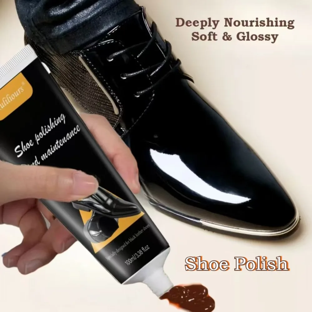 Leather Cream Shoe Polishing Maintenance Care Paste Black General Color Shoe Wax Car Leather Care and Interior Nourish