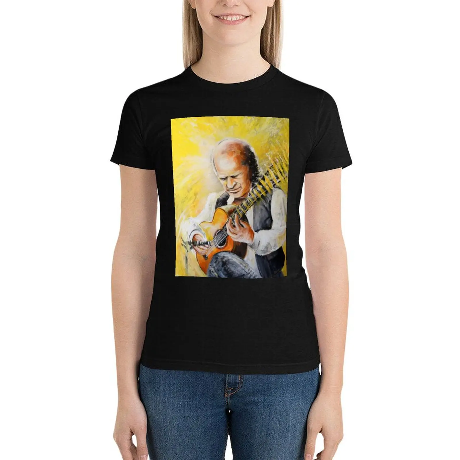 Paco de Lucia T-Shirt Female clothing summer tops lady clothes Woman clothes