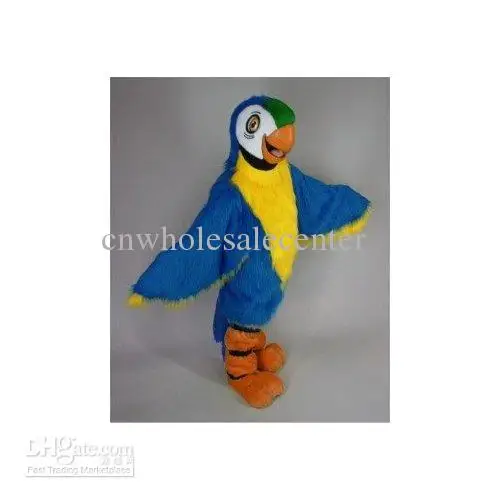 

New Adult Hot Sale Foam Cute Blue Parrot Fancy Cartoon Mascot Costume Plush Christmas Fancy Dress Halloween Mascot Costume