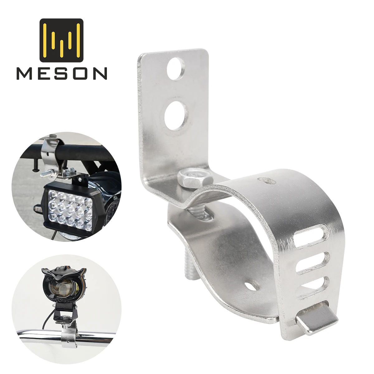 

Universal Motorcycle Spotlight Stand 0.63-1.42 Inches Adjustment Versatile Handlebar Extension Bracket Motorcycle Modification