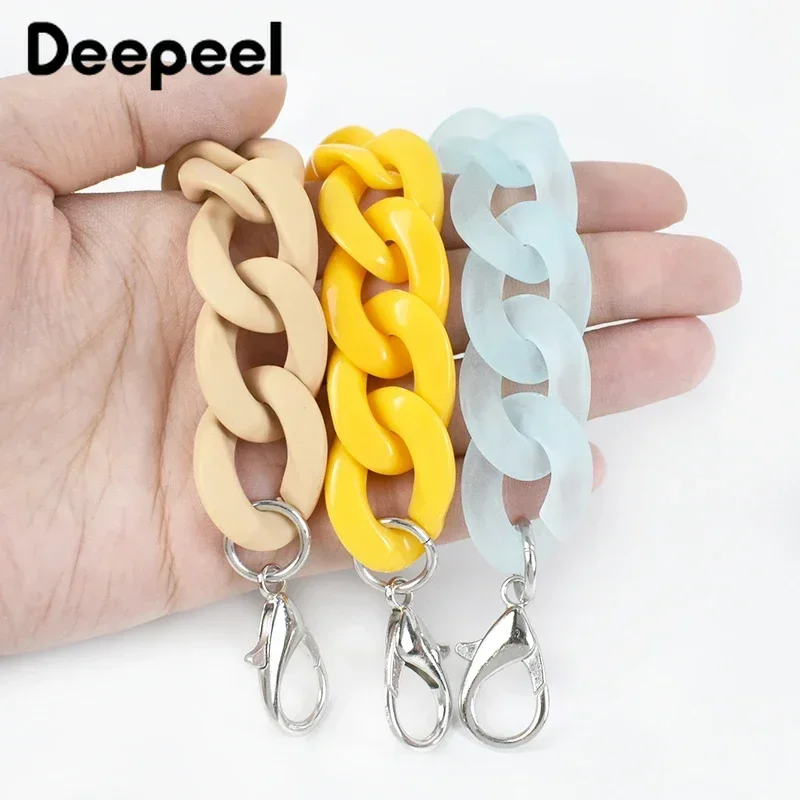 1Pc Deepeel 60cm Acrylic Bags Chain Women\'s Bag Shoulder Strap Wide Resin Chains Purse replace handle Handbag Parts Accessories