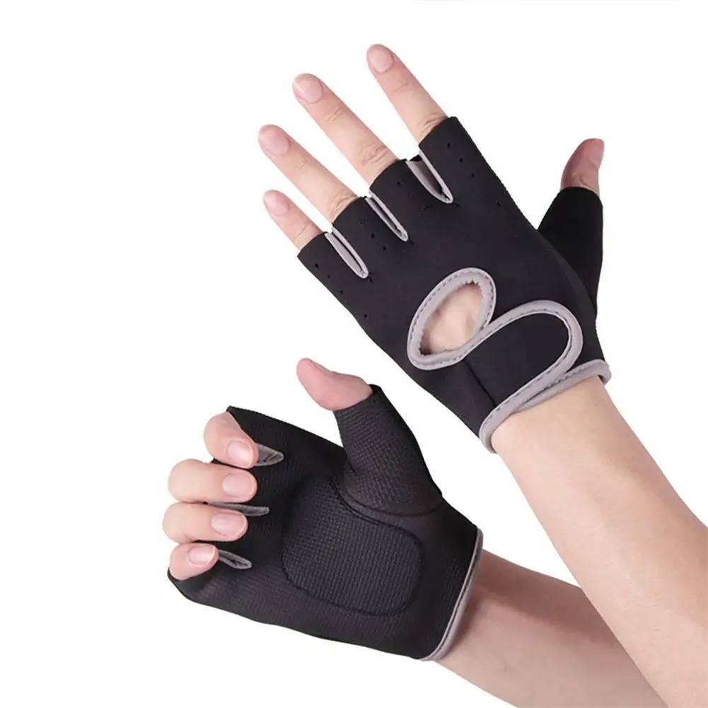 

2023 Half Finger Gloves Fitness Training Sport Cycling Gym Weightlifting Exercise Glove For Men Women Gym Fitness Hand Support