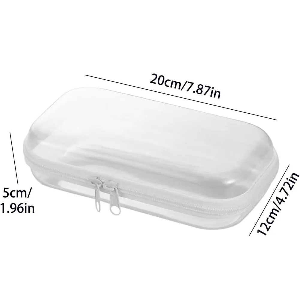 Hard Shell Zipper Case for Daily Storage Challenges Featuring PVC Construction Double Zipper and Protective Film Layer