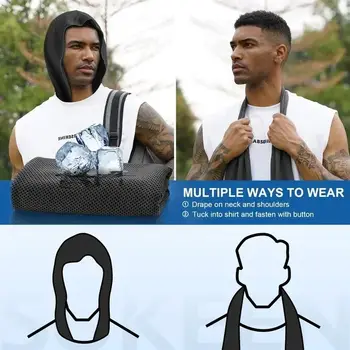 1件裝速乾吸水涼巾,適合運動健身、露營、騎乘等炎熱天氣使用。 10 最佳銷售 降溫毛巾 - №9