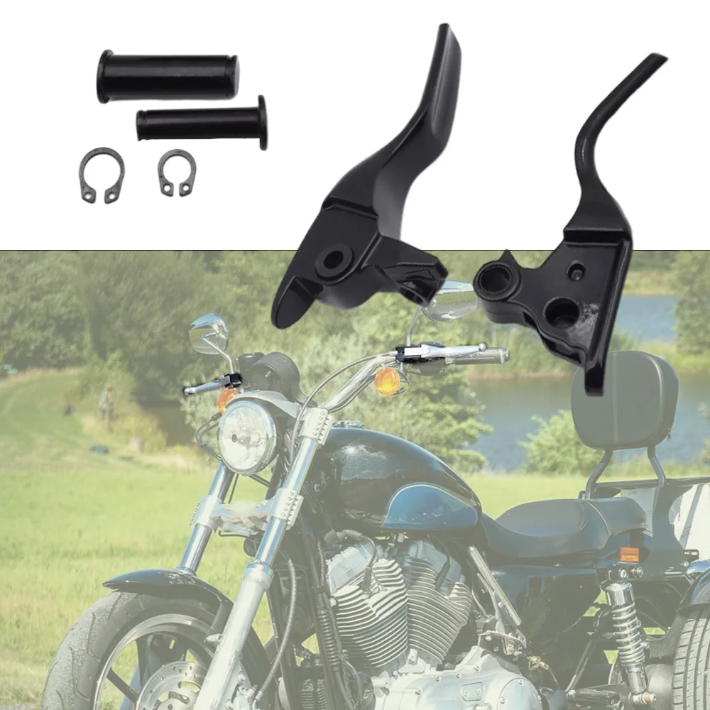 

2pcs Shorty Brake Clutch Hand Levers Left and Right For Harley-Davidson Touring and Trike 2008-2013 FLHR and FLHRC 2014-2024