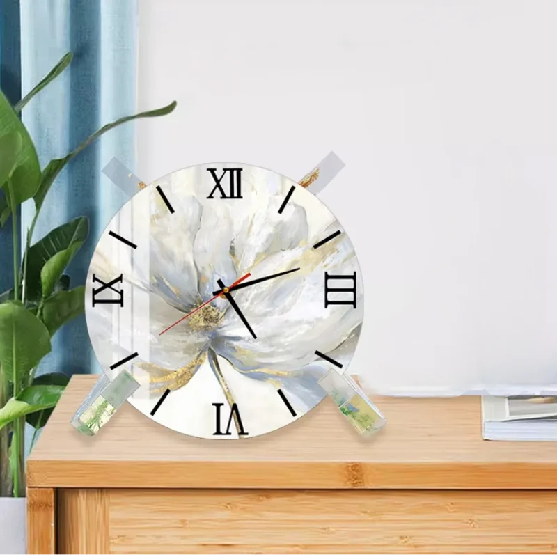

Large Round Clock Resina Epoxy Transparente Molds Silicon Wall Decor Manualidades Room Hanging Ornaments