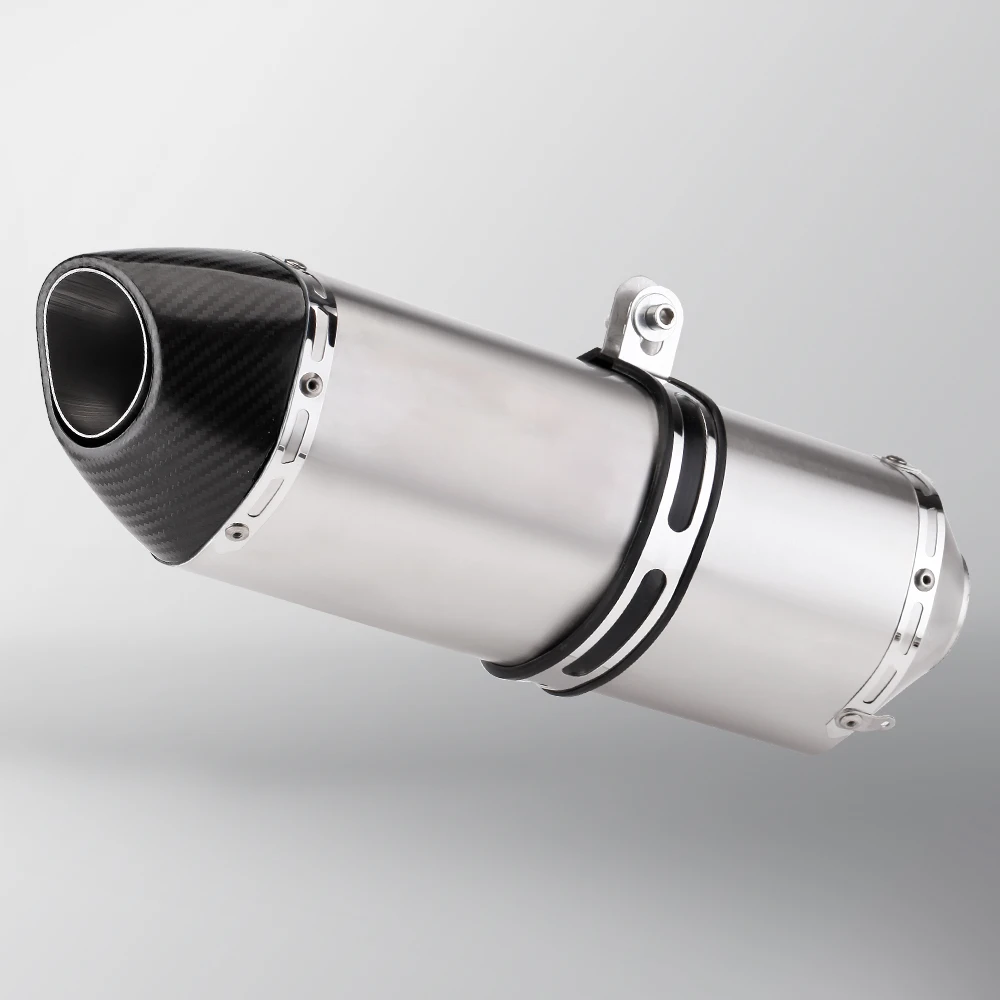 Universal 51MM motorcycle exhaust R77 muffler with DB Killer For MT09 MT07 R3 ZX4R ZX6R Z400 CBR500R 150CC GSXR150 RS660 F900R