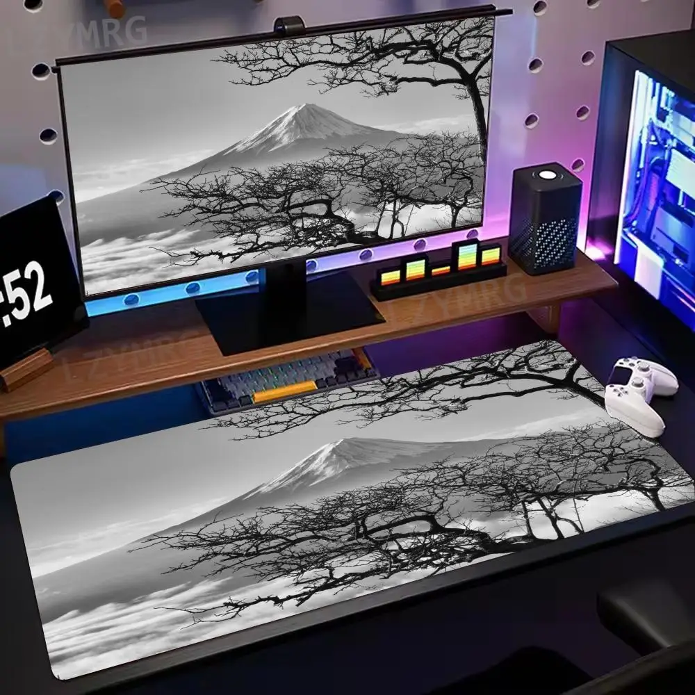 

Mount Fuji Mouse Pad Large Size Rubber Base Anti-slip PC Desk Accessories Mousepad for Offices and Gamer Keyboard Mats Decor Mat