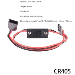 1PCS Four Types RC Switch JR Futaba Connector On- Off with Spare Male Plug