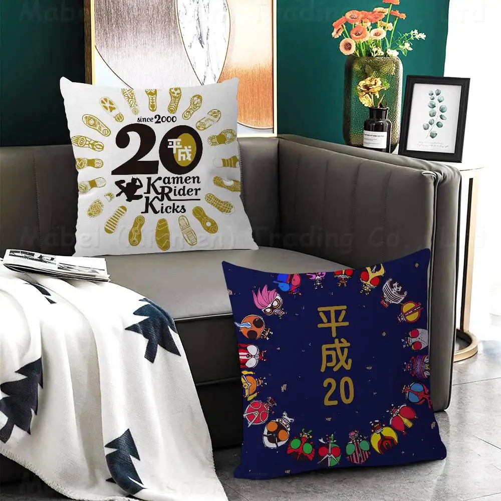 Tokusatsu Drama Kamen Rider Pillow Gift Home Office Decoration Bedroom Sofa Car Cushion Cover Case 45x45