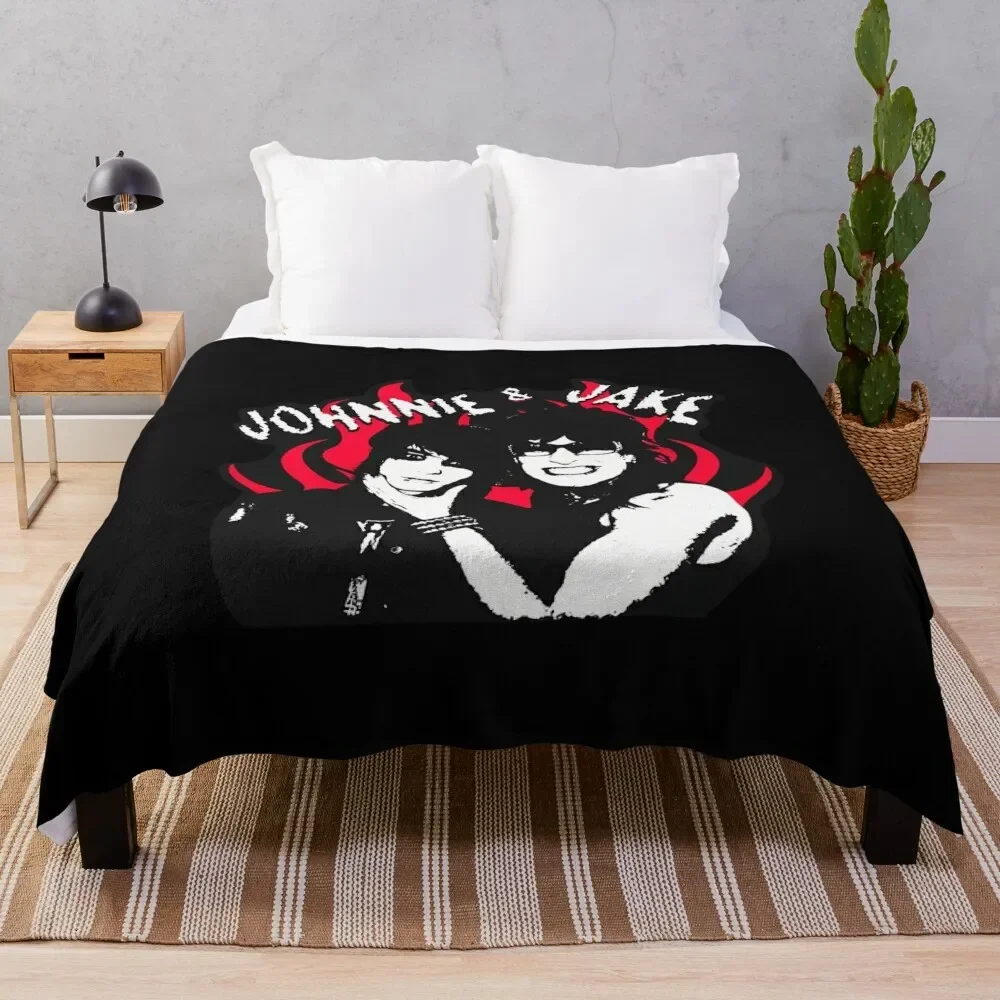 Jake And Johnnie Flames Throw Blanket Bed Sofas Soft Beds Blankets