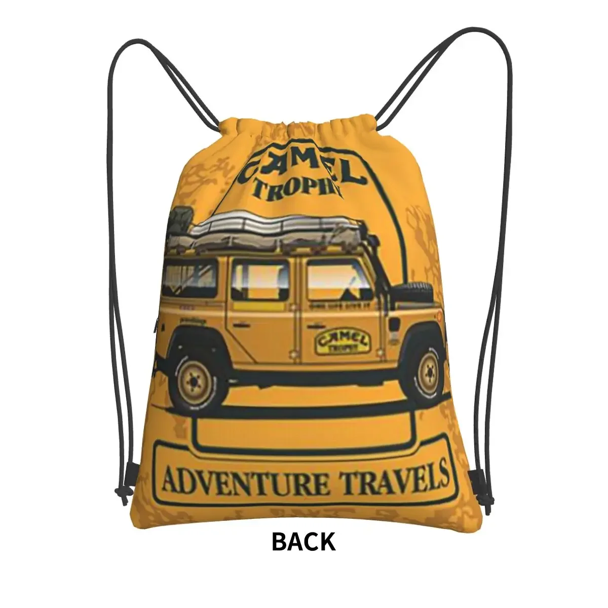 Camel Trophy Portable Backpacks Drawstring Bag Fashion Drawstring Bundle Pocket Book Bags For School Students