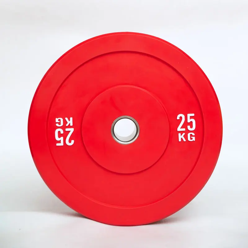 2024 Wholesale Custom Logo Stainless Steel Bumper Plate Barbell Weight Disc Set Color Rubber Discspromote sales