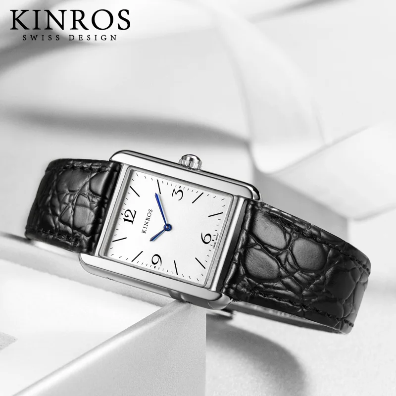 KINROS French brand Swiss movement women\'s watch women\'s retro quartz small square watch