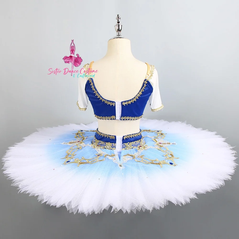 Blue Pirate Variation tutu private high-end custom adult children performance competition dress women's costume