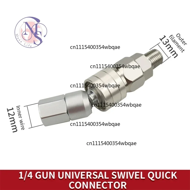 ZOCI-FOR-Airless Paint Sprayer Hose Swivel Connector 360 Degree Straight Quick Joint Universal Air Hose Coupler Fitting