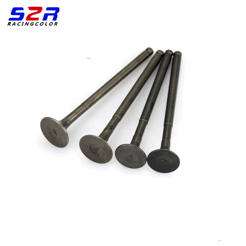 

4X Motorcycle Intake Valve Kit Motorbike Exhaust Valve Stem Scooter Engine Part for Yamaha ZUMA125 YW125 BWS125 Nxc Cygnus X 125