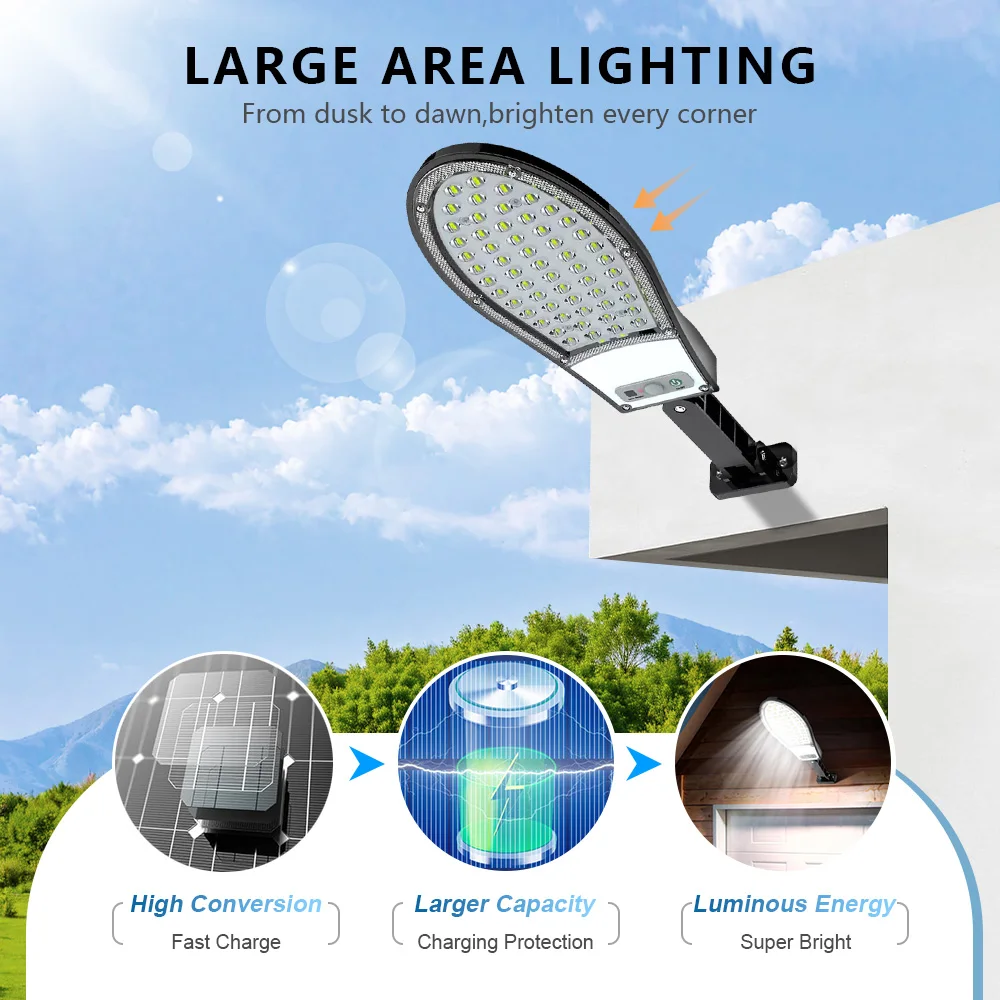 

Smart Super Bright Solar Outdoor Light Wall Lamp Garage Light Outdoor Garden Decoration Porch Night Security Lights Street Light