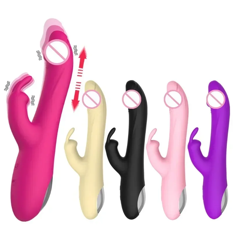 Rabbit Vibrator for Women Powerful G Spot Dildo Clitoris Stimulator Massager Silicone Sex Toys Shop Adults Goods for Female