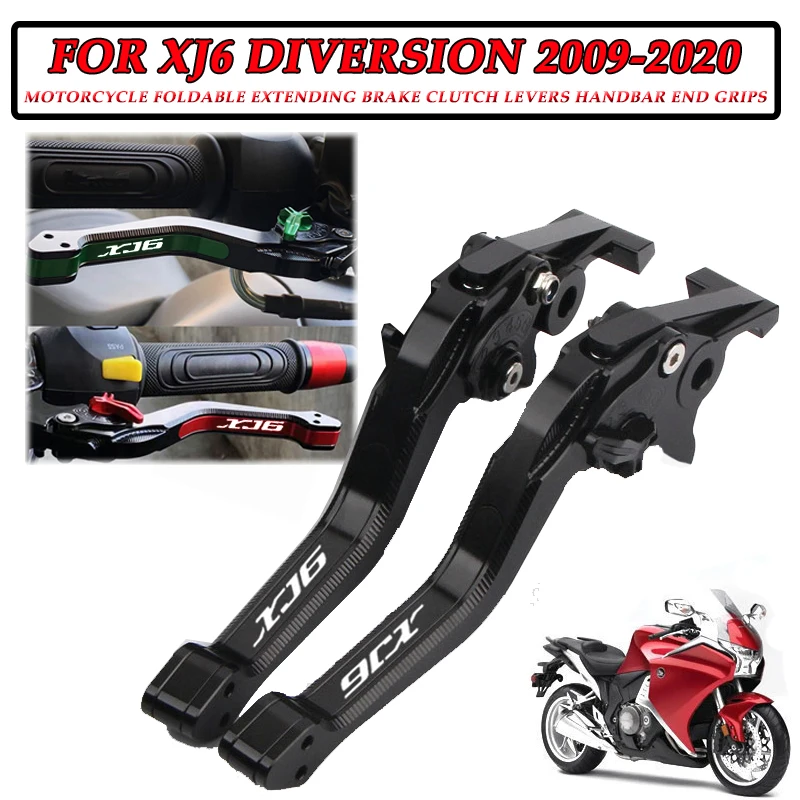 For XJ6/N XJ6 DIVERSION XJ 6 2009 2010 2011 2012 2013 2014 2015-2020 2019 Motorcycle adjustable clutch brake handle with logo