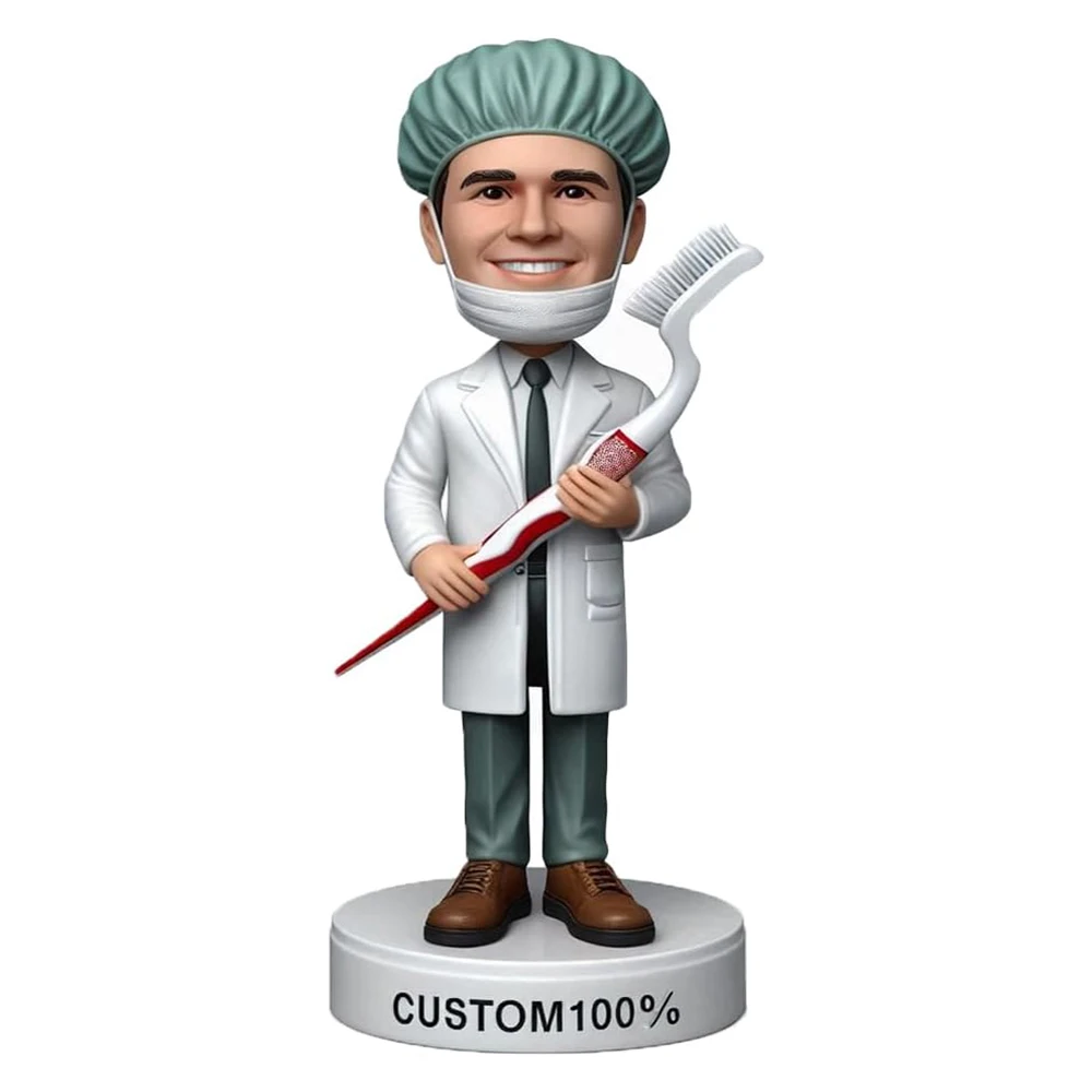 Doctor Bobblehead! Dentist Bobbleheads Figures - Personalized Doctor Bobble Head Ideal for Desk or Office Decor