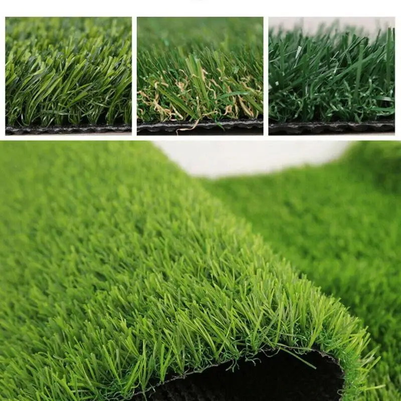 

Custom Size Artificial Turf Synthetic Grass Lawn Green Fake Grass Rug Indoor Outdoor Pet-Friendly Dog Grass