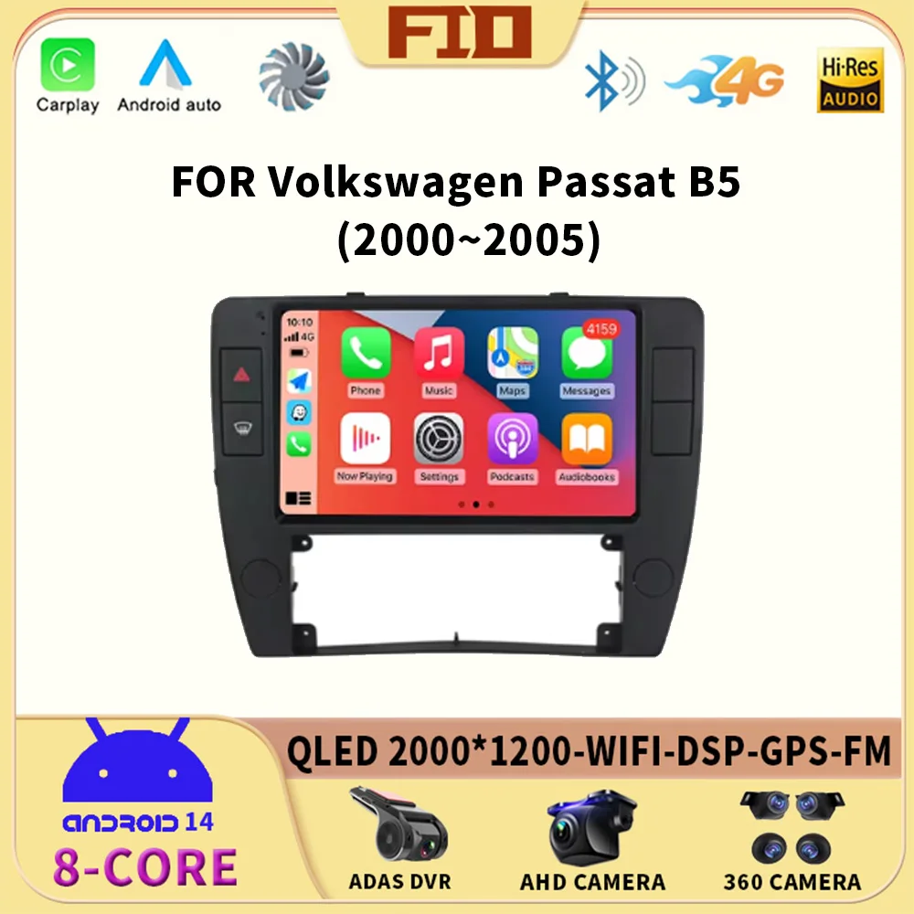 

For Passat B5 2000 - 2005 Android Intelligent System Car Multimedia Radio Player GPS Navigation Auto Accessories WiFi DSP Stereo