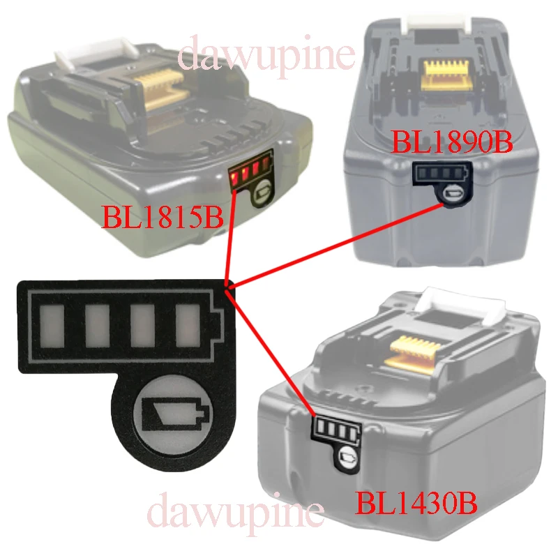 BL1830B Lithium-Ionen-Batteriegehäuse 10X18650 für Makita 18V Li-Ion-Akkupack, Ober- und Unterschale, LED-Schlüsselaufkleber, Gehäuse – Detail 20