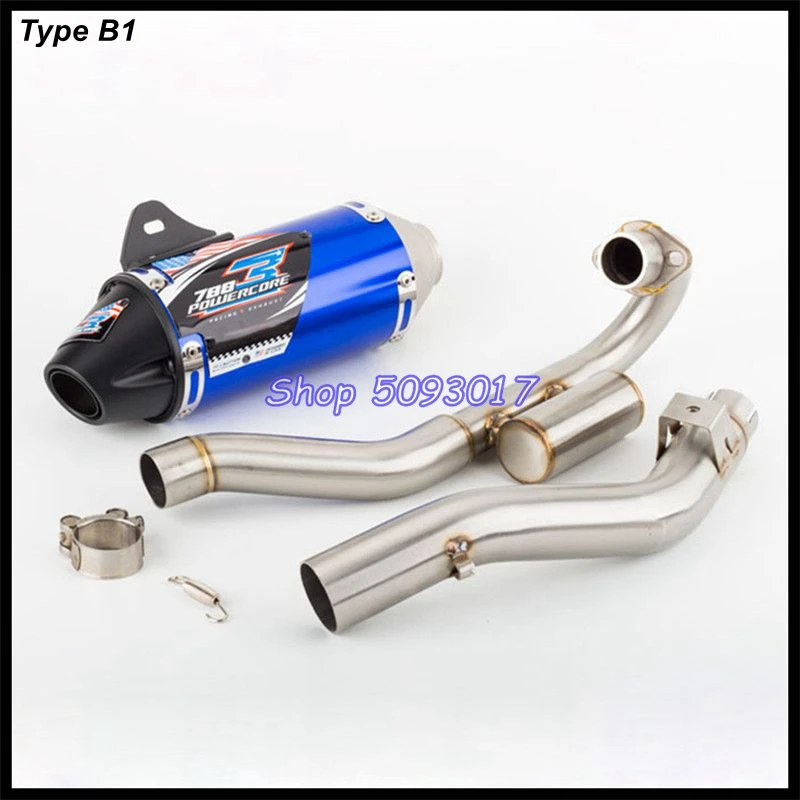 CRF250 CRF150 CRF230 Motorcycle Exhaust System Header Front Link Pipe Escape Moto Muffler for Honda CRF150F CRF230F 2003-2016
