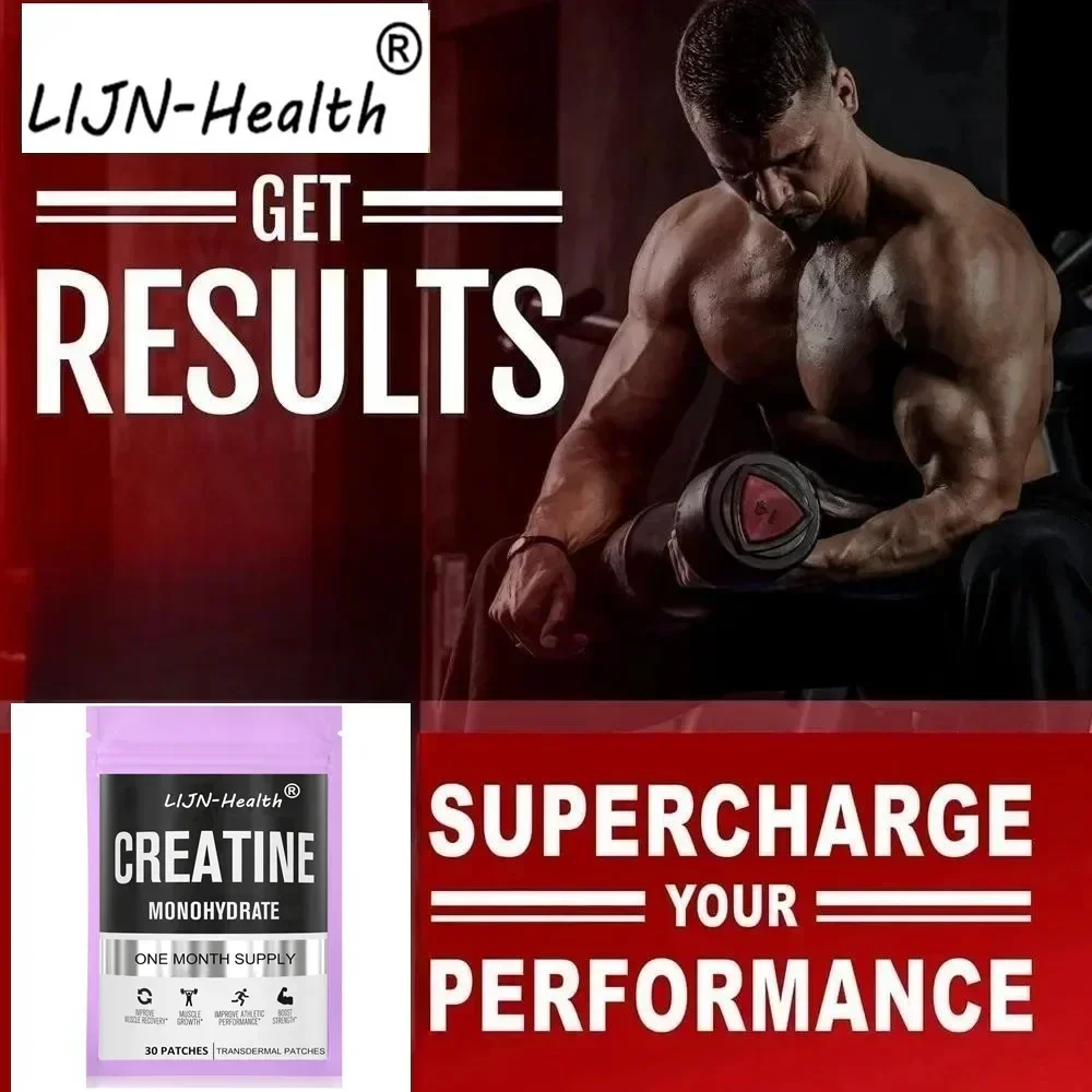 Creatine Monohydrate Transdermal Patches for Muscle Growth, Increased Strength, Enhanced Energy Output 30 Patches