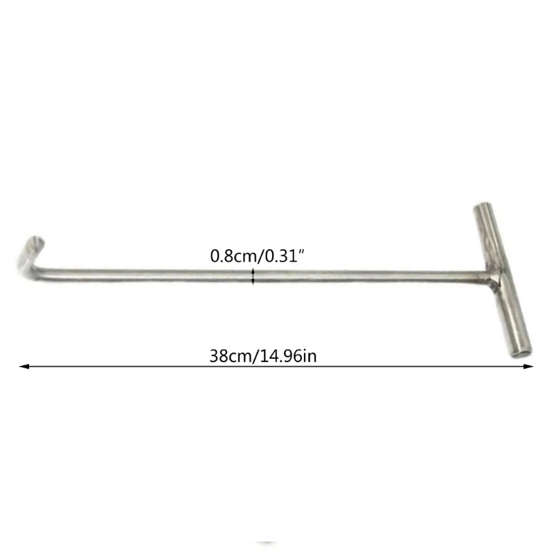 Imagem -05 - Heavy Duty Steel T-shaped Hook Ferramenta de Levantamento de Tampa de Bueiro t Pull Hook para Abertura Tampa Bueiro Esgoto