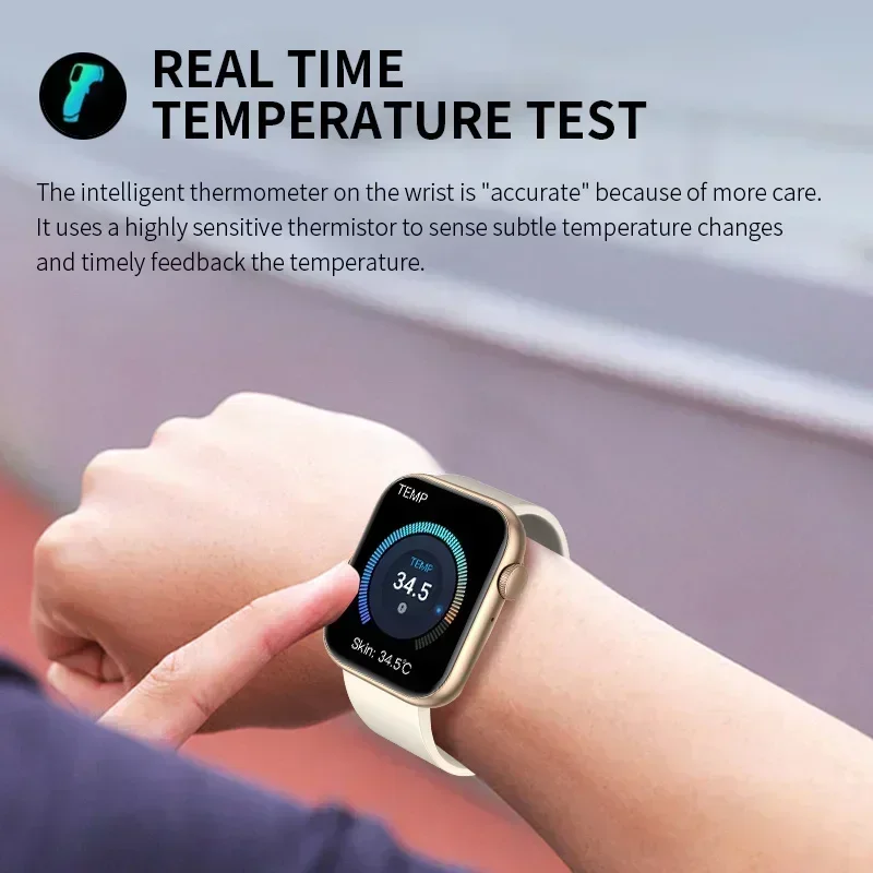Xiaomi ساعة ذكية 2024 شحن لاسلكي Smartwatch بلوتوث مكالمات الرجال النساء Smartwatches سوار اللياقة البدنية ساعة مخصصة الوجه
