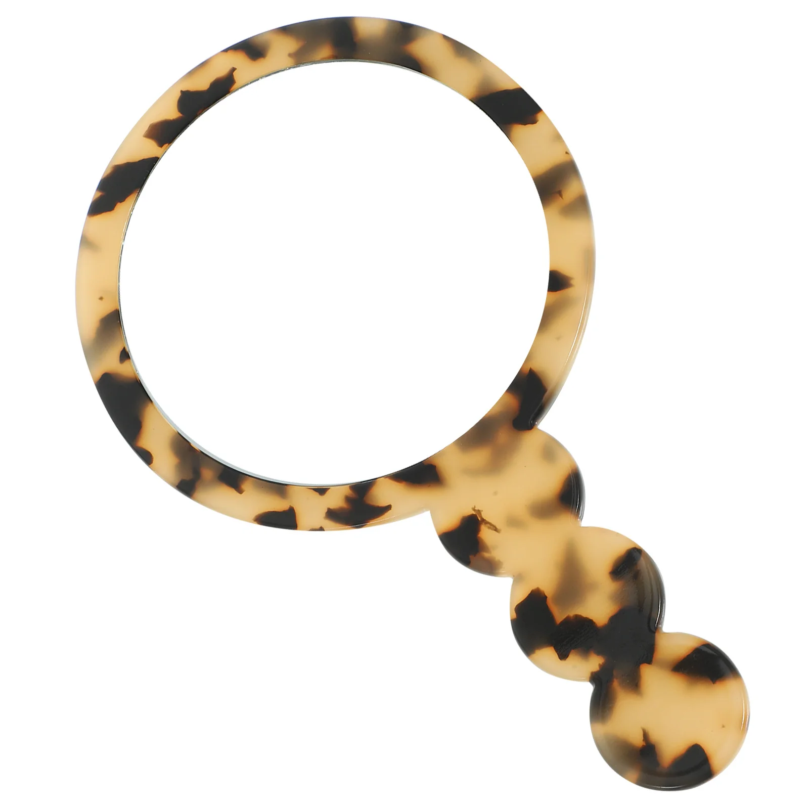 Przenośne, okrągłe, małe lusterko do makijażu w stylu vintage, lekkie, kompaktowe lusterko ręczne dla kobiet, lusterko podróżne do makijażu.