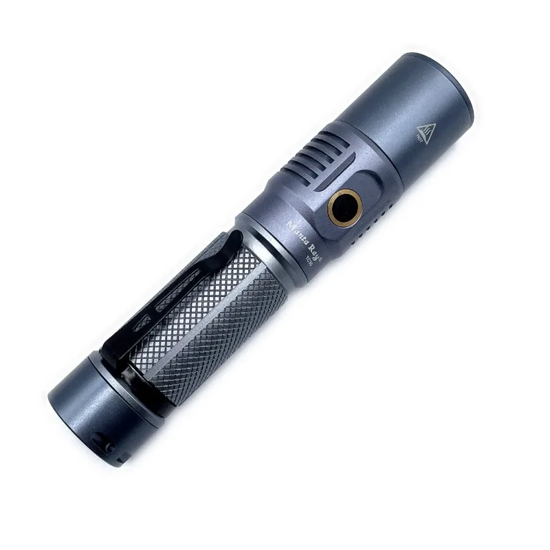 Manta Ray High-Intensity LED Flashlight with 90 CRI 15W Rechargeable Type-C Retractable Focusing, Outdoor Long-Range Beam
