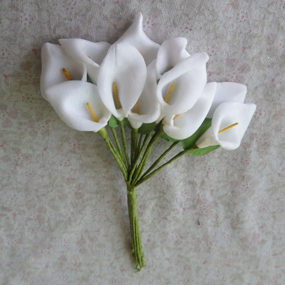 

12 Pcs Props Simulation Flower Artificial Arrangements Touch Flowers