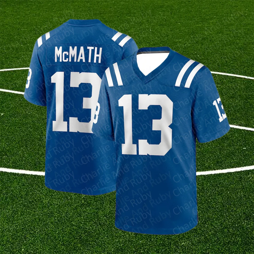 Jersey No.13/36/38 Racey Mcmath Henry Black Tony Brown Indianapolis Colts Jersey Blue Trend Fashion Sport Clothing Tops