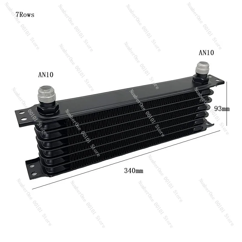 7 Inch 7‑15 Rows Oil Cooler AN10 Oil Filter Mount Bracket Engine Cooling Accessory
