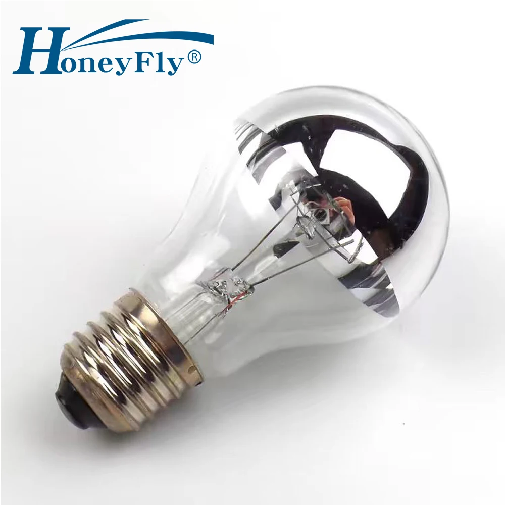

HoneyFly 2 шт. A60 лампа накаливания с серебряным покрытием E27 40 Вт 105*60 мм 2700 К старомодная вольфрамовая лампа серебристая верхняя стеклянная крышка