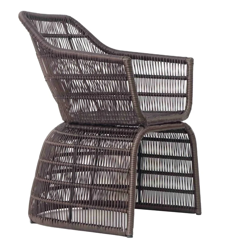 New Design Garden Patio Round Rattan Wicker Cafe Chair Swimming Pool Chair