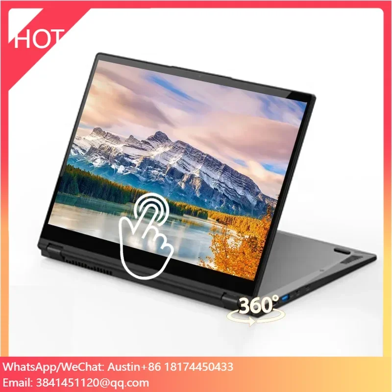 14.1 Inch Laptop Touch Screen Rotating 360 Degree Slim 2 In 1 I5 1235U 16GB DDR4 512GB SSD Business Computer Laptops