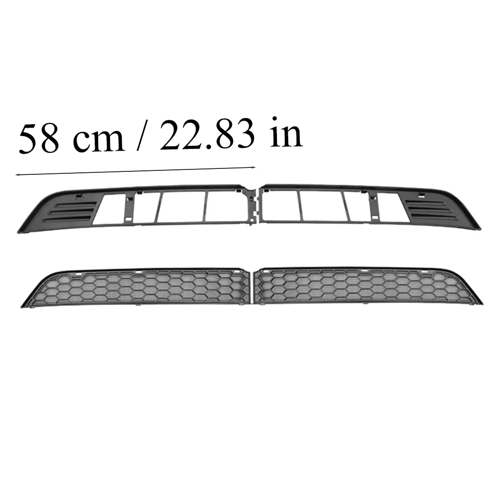 Car Front Bumper Air Inlet Vent Grille Guard Cover Mesh Insert Black for Tesla Model Y Juniper 2025-2026