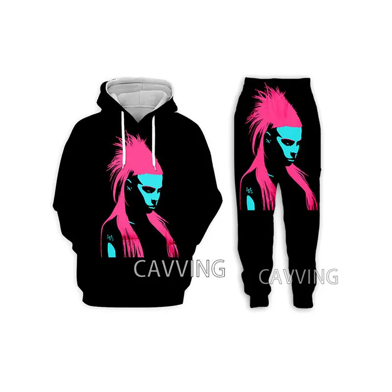 New Fashion  3D Print Die Antwoord Hoodies/Hooded Sweatshirts + Pants Trousers Suit Clothes Two-Pieces Sets  H02