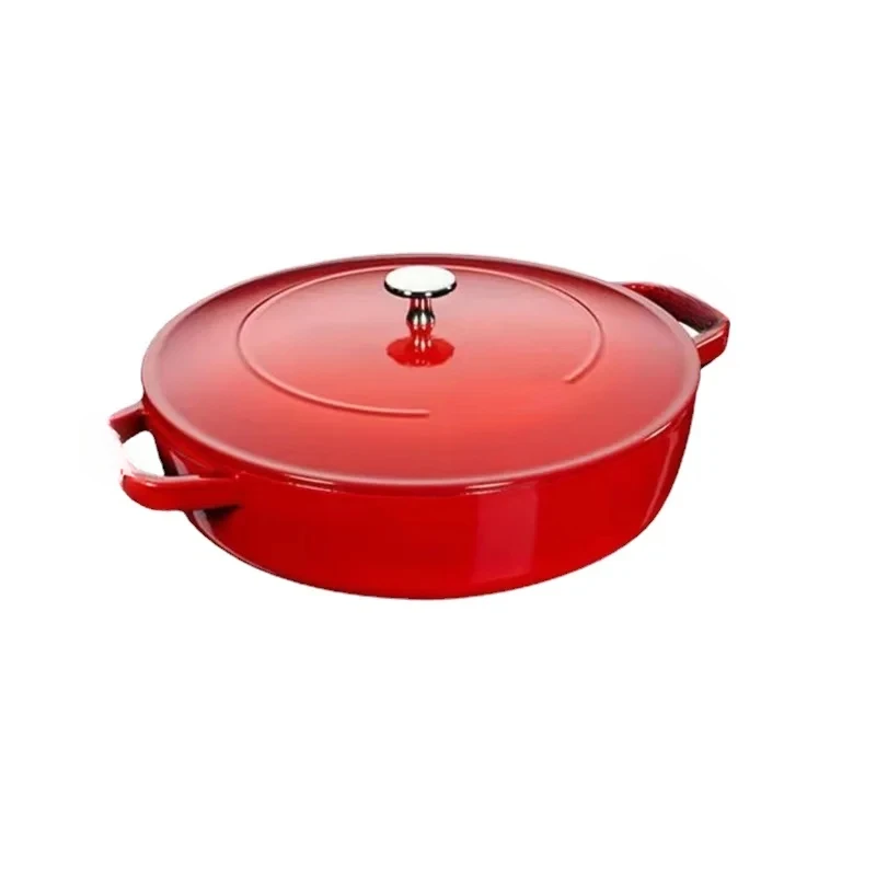 Seafood Delights Redefined Gourmet Enamel Cast Iron Pot 28cm Seafood Virtuoso Universal Gas Induction Cooker Companion