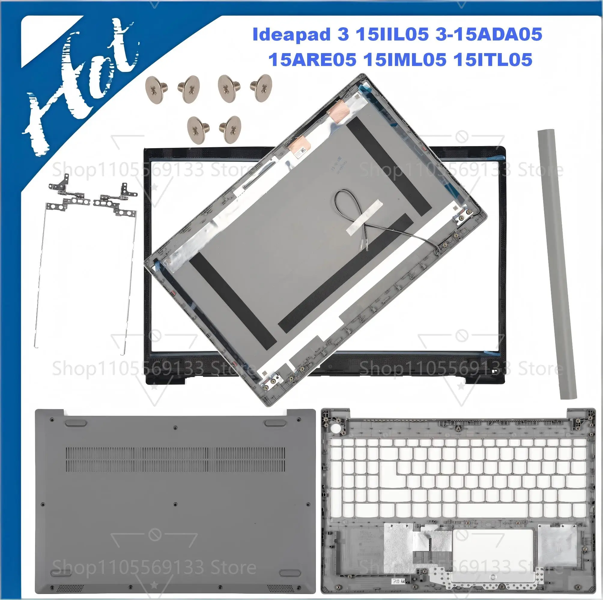 

Cover For Lenovo Ideapad 3 15IML05 15IIL05 15IGL05 15ITL05 15ADA05 15ARE05 LCD Back Cover/Front Frame/Palmrest/Base Cover GS552
