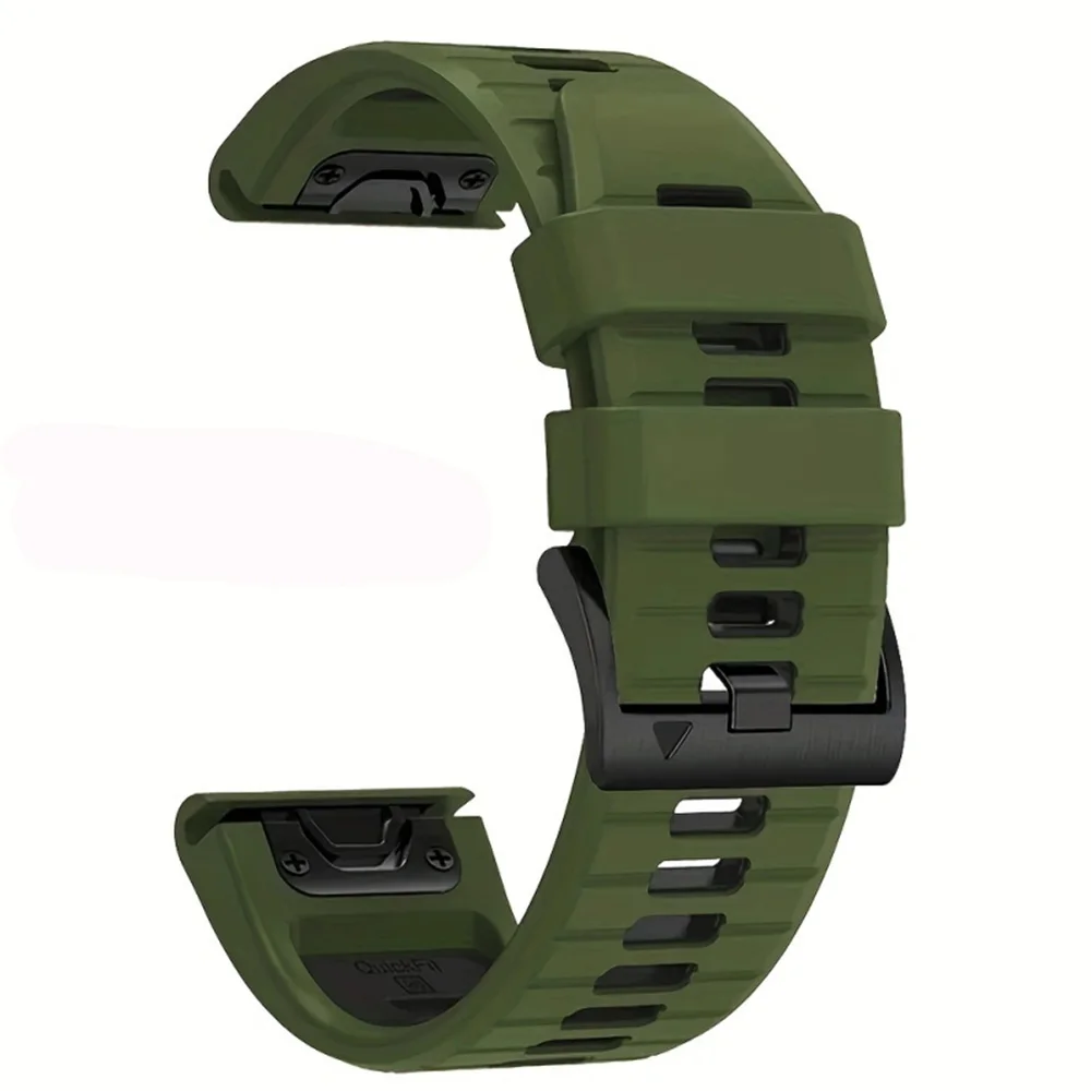 Модный силиконовый ремешок для часов Quickfit 22 мм 26 мм для Garmin Fenix 8 47 51 мм/7X 7 6X 6 Pro 5X Plus Epix Gen (Pro) 2 Sport