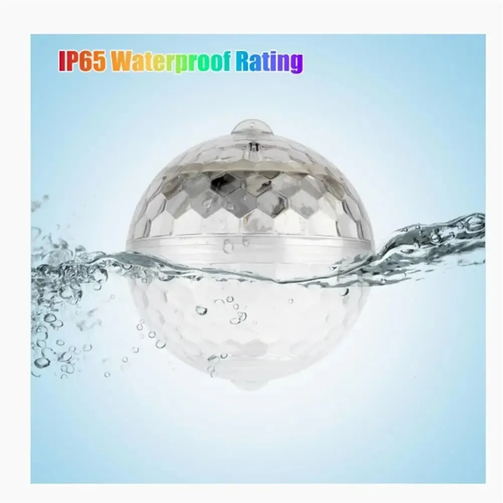 Солнечные плавающие фонари для бассейна, 600 мАч, энергосберегающая, 7 цветов, вращающаяся садовая лампа