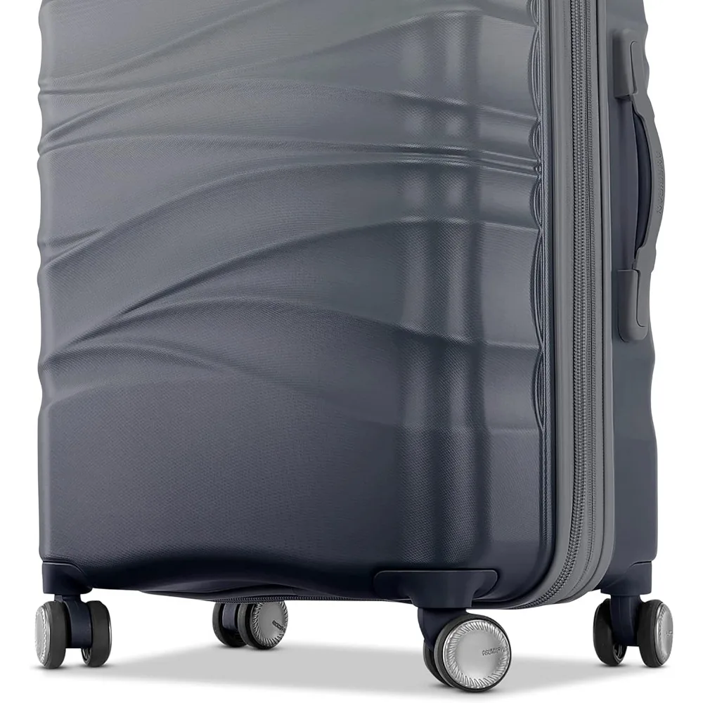Expandable Hardside Spinner Luggage with Graphite Finish, 28-Inch, Large Capacity Travel Suitcase