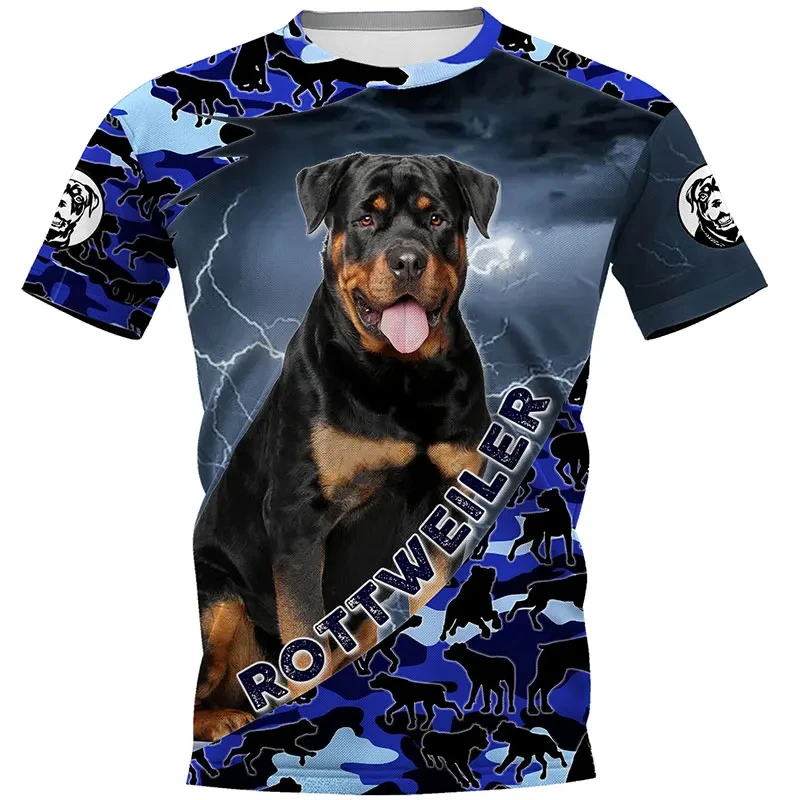 Fashion Men's Sports T-shirt Dutch Belgian Shepherd 3d Print Outdoor Casual Clothing Pet Dog Work Uniform Short Sleeve Tops