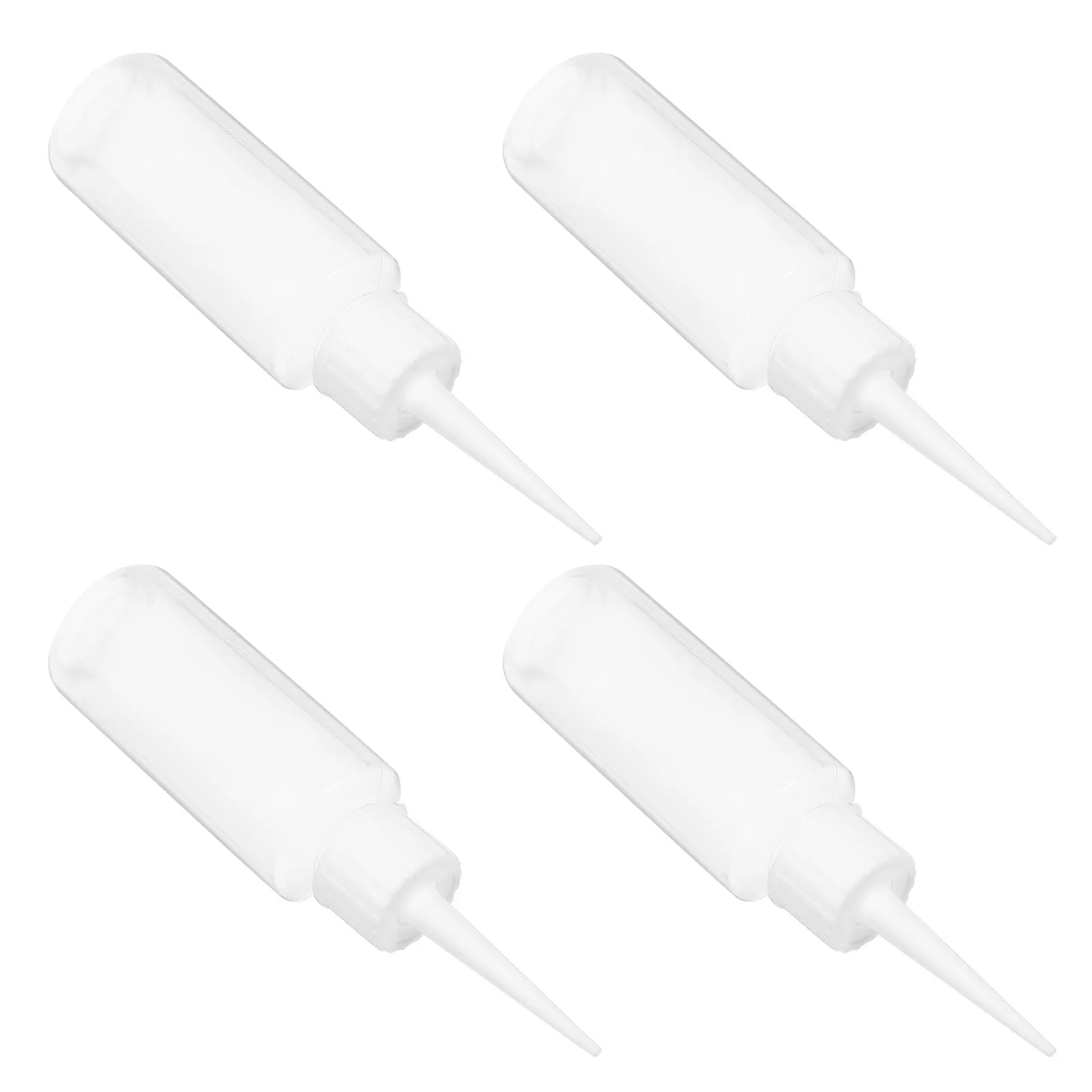 4Pcs 50Ml Safe Polyethylene Squeeze Bottles for Grout Sealing Glue Dispense Craft Art DIY Liquid Storage Precision Bottles