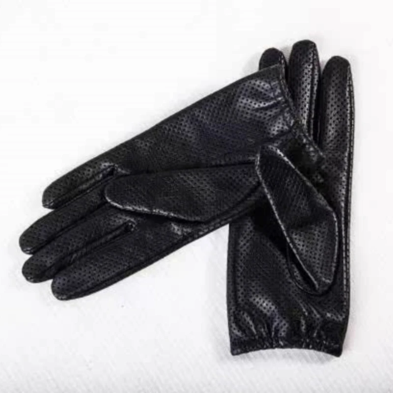 

Women's imported sheepskin gloves Thin single leather unlined Summer breathable driving gloves